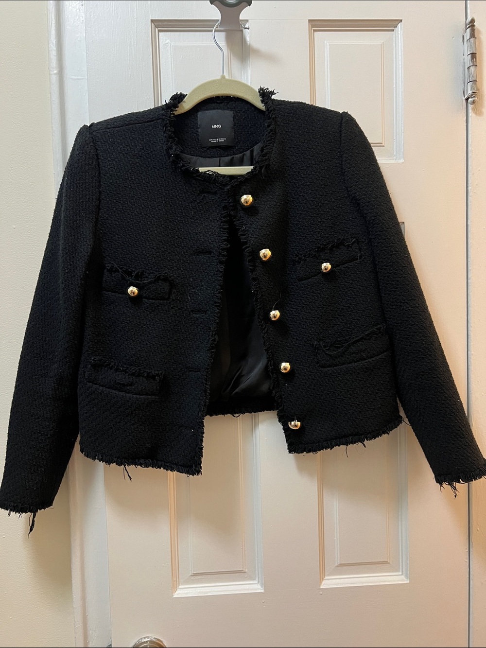 Mango Black Blazer, Size Medium